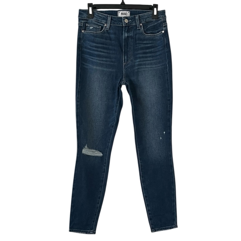Paige Women’s Blue Margot Ankle Super High Rise‎ Ankle Skinny Jeans Size 29